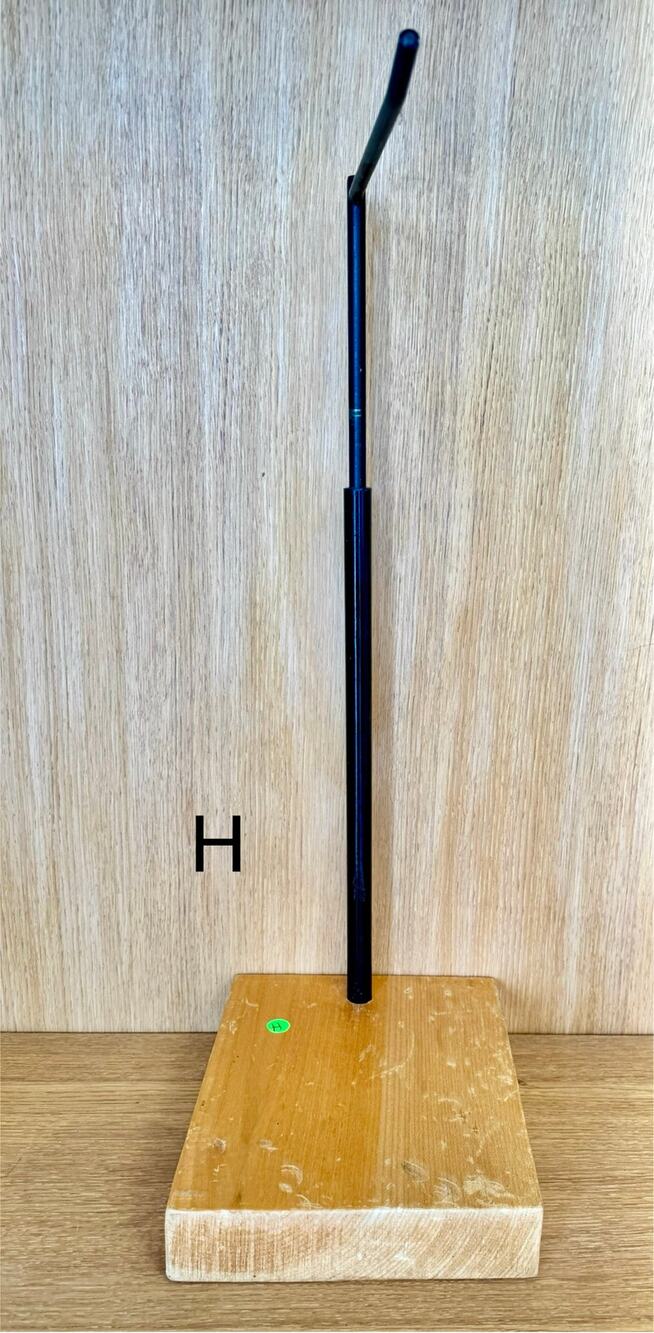 “H” Custom Steel & Wood Retail Display Stand – Adjustable Height